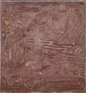 CHINESE QING BRONZE BAS RELIEF