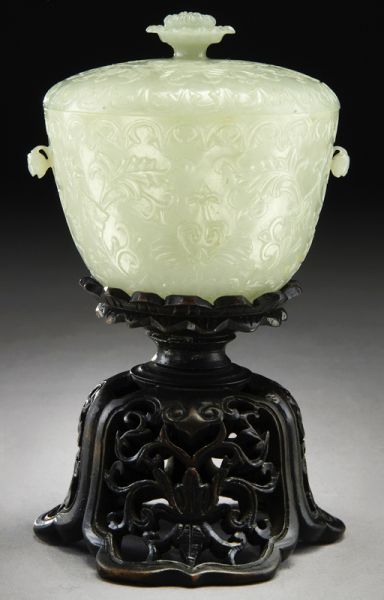 Chinese Qing carved Mughal style