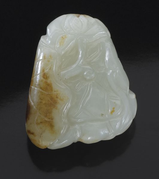 Chinese Qing carved pebble jade