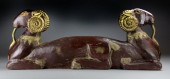 Chinese Qing Carved Wood Templ
