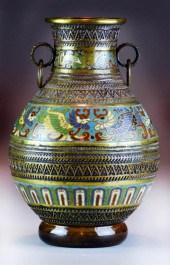 Chinese Qing Cloisonne And Bro
