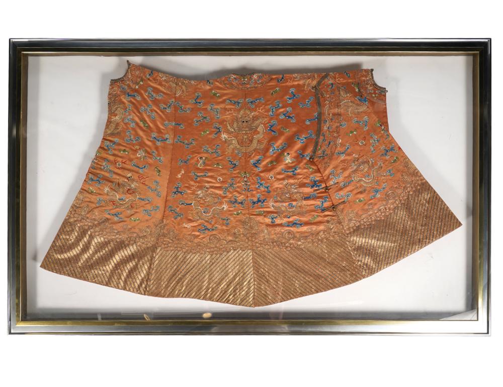 CHINESE QING DRAGON PANEL ROBE