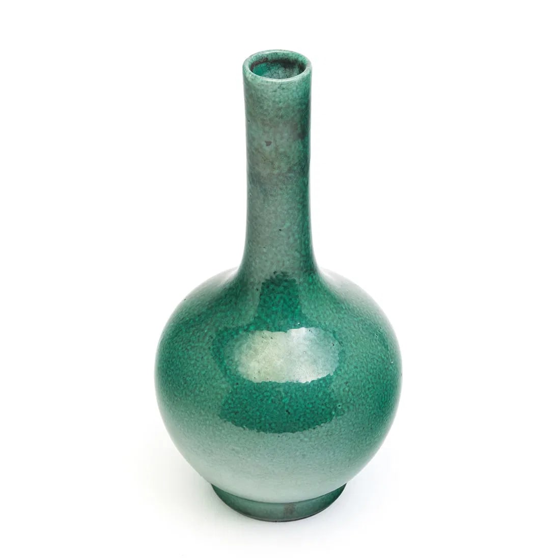 CHINESE  QING DYNASTY APPLE-GREEN