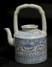 CHINESE QING DYNASTY BLUE AND