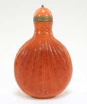 CHINESE QING DYNASTY CORAL PEK
