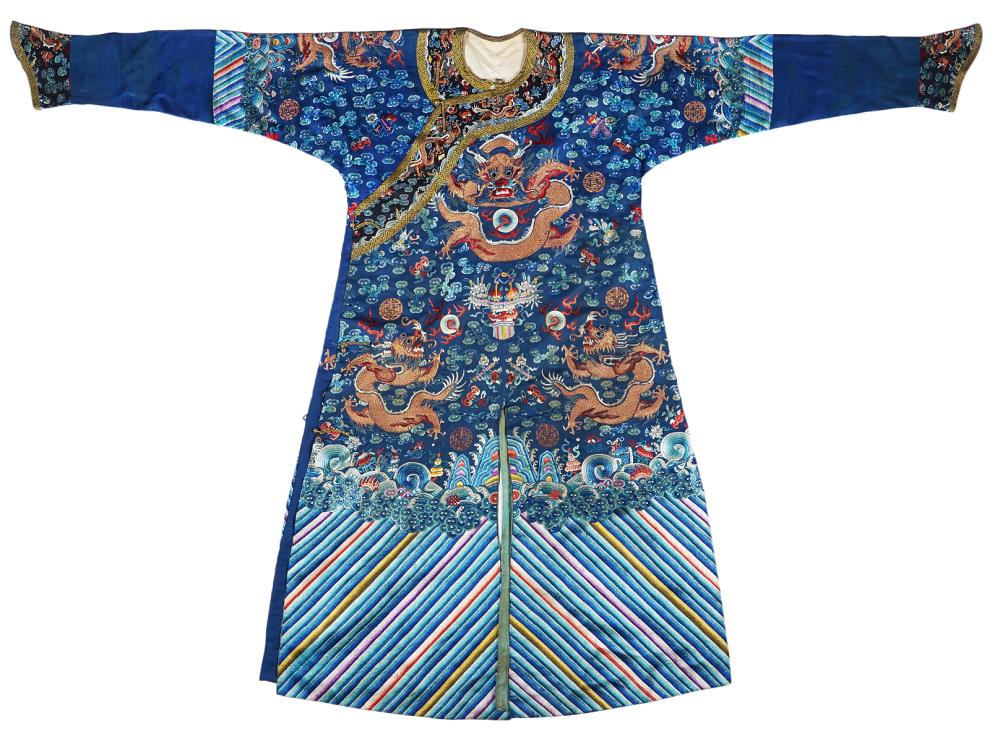 CHINESE QING DYNASTY SILK