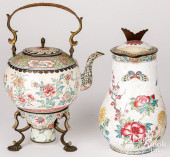 CHINESE QING ENAMEL KETTLE, ST