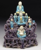 Chinese Qing fahua porcelain m