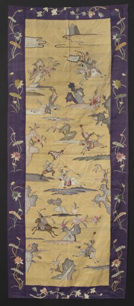 Chinese Qing kesi panel depicting