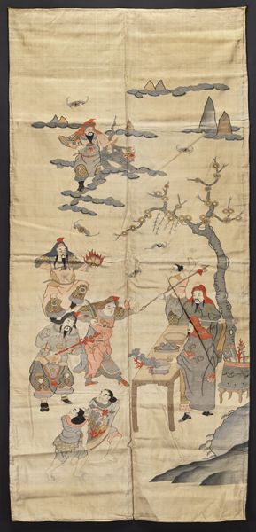 Chinese Qing kesi panel depicting