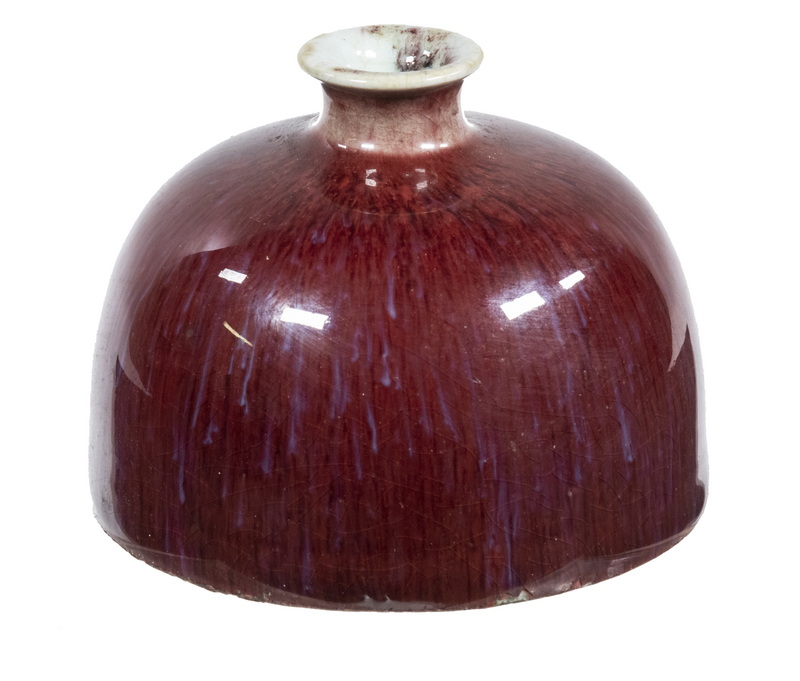 CHINESE QING OXBLOOD PORCELAIN