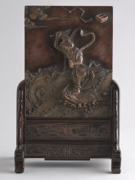 Chinese Qing Qianlong carved Qiyang