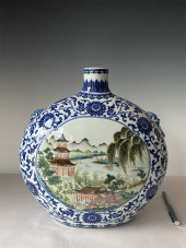 CHINESE QING QIANLONG MARK BLU