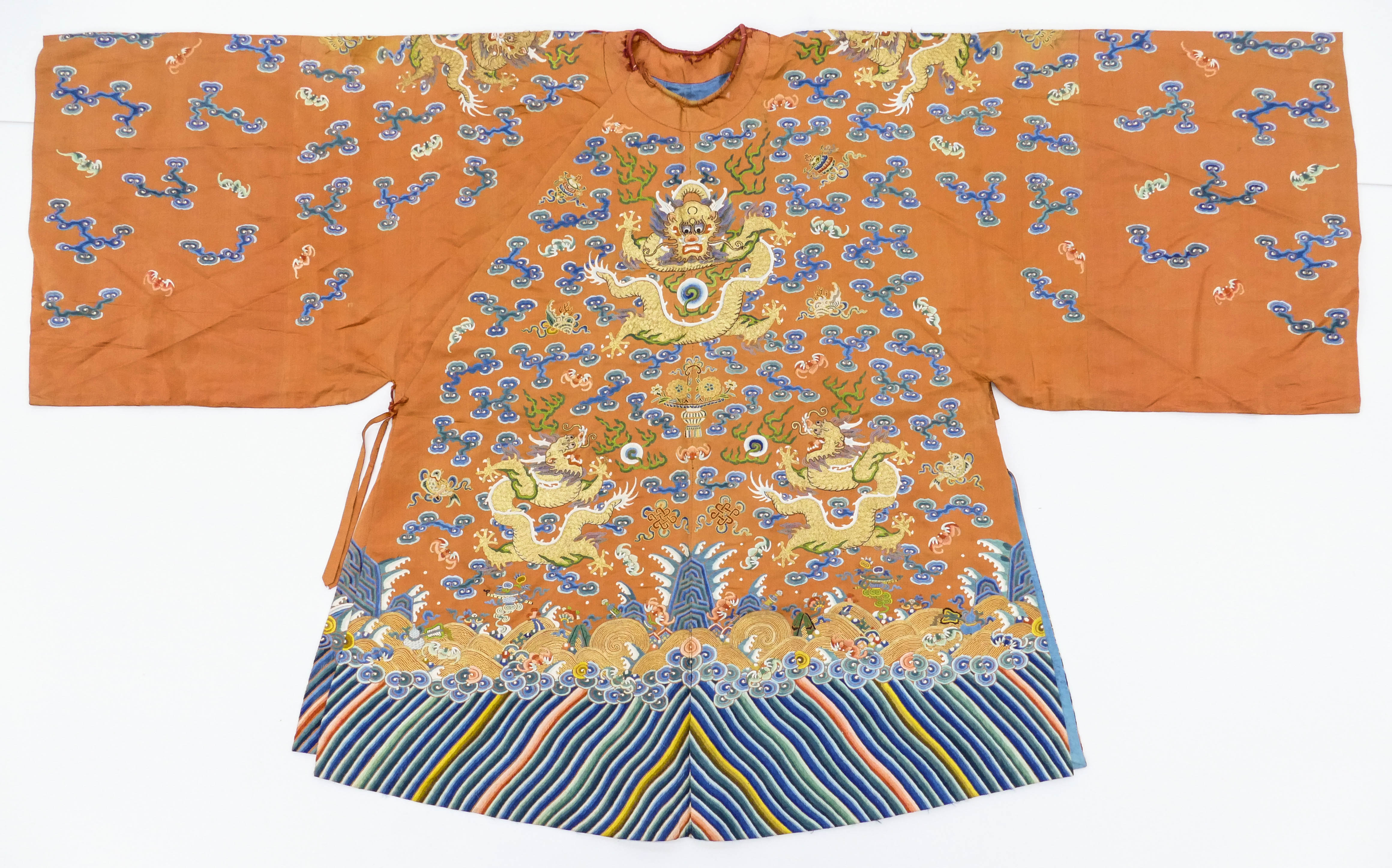 Chinese Qing Red Imperial Dragon