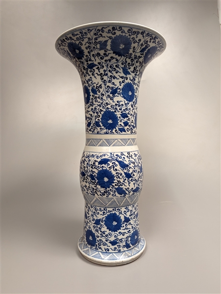 Chinese Qing-style underglazed blue