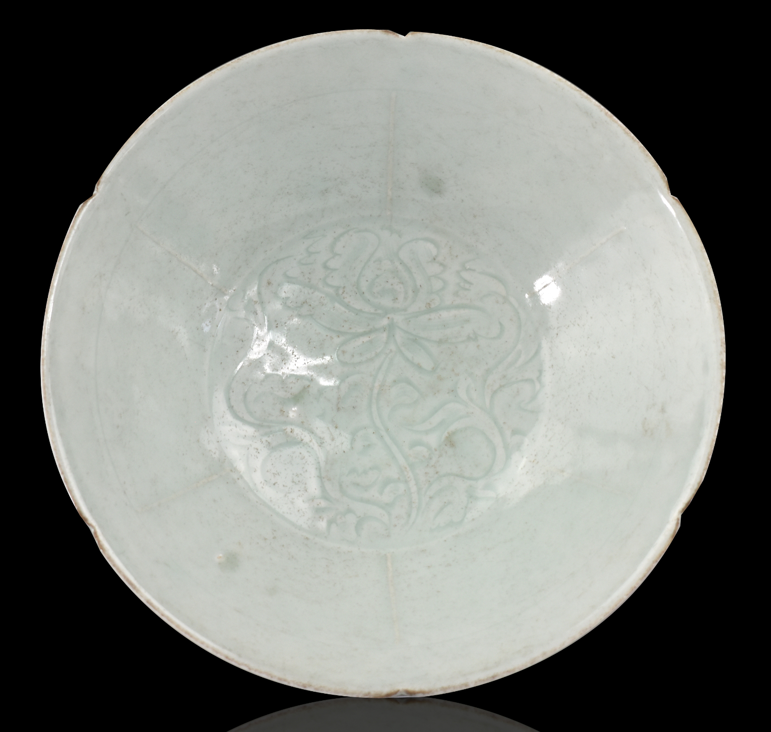 CHINESE QINGBAI GLAZED FLORAL