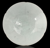CHINESE QINGBAI GLAZED FLORAL