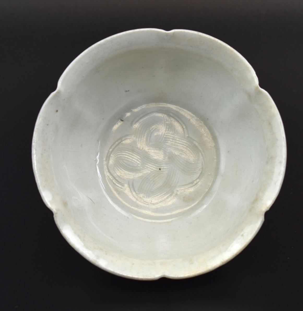 CHINESE QINGBAI GLAZED STEM BOWL,