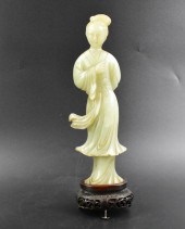 CHINESE QINGBAI JADE CARVED LA