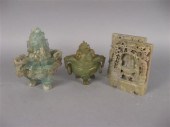 Chinese quartz censer, jadeite