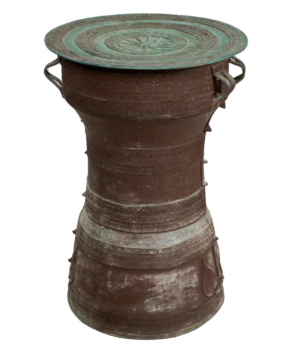 CHINESE RAIN DRUM TABLEbronze, with