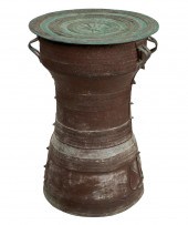 CHINESE RAIN DRUM TABLEbronze,
