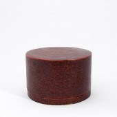 CHINESE RED AND BLACK CIRCULAR
