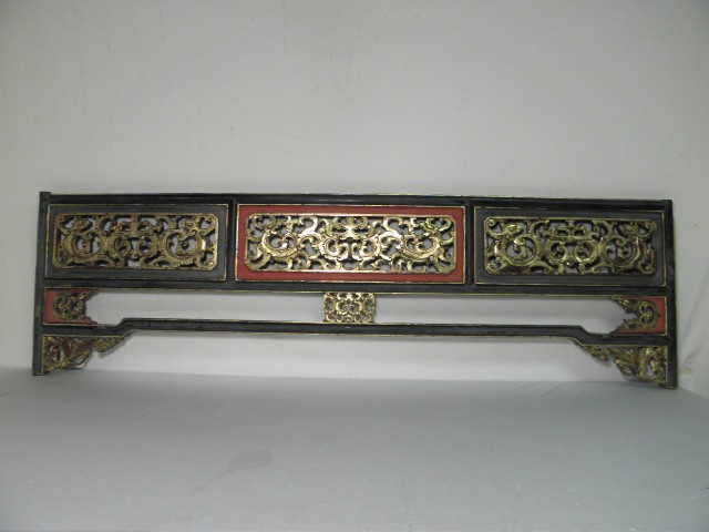 Chinese red and black lacquer