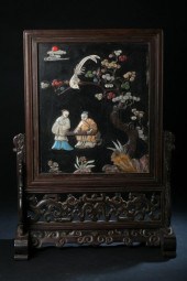 CHINESE RED AND BLACK LACQUER