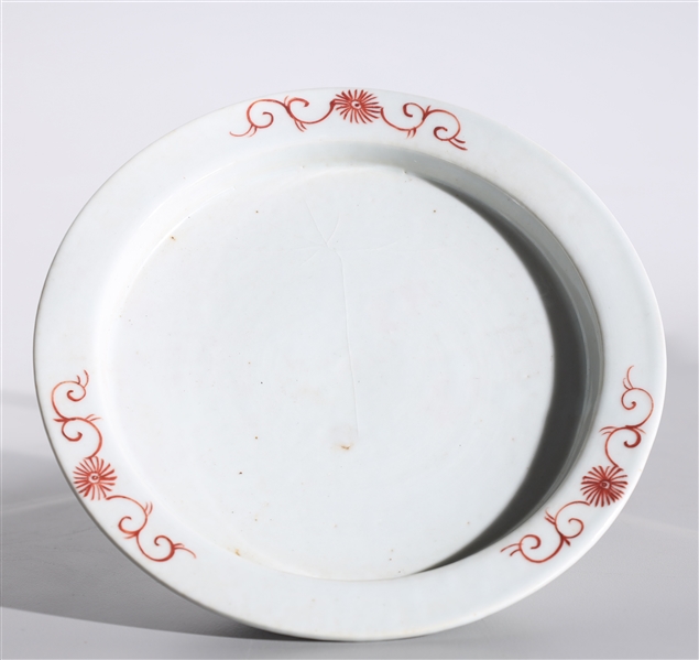 Chinese red and white porcelain