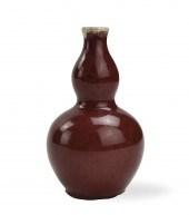 CHINESE RED FLAMBE GLAZED GOUR