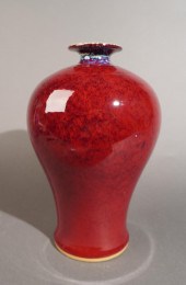 CHINESE RED FLAMBE GLAZED MEIP