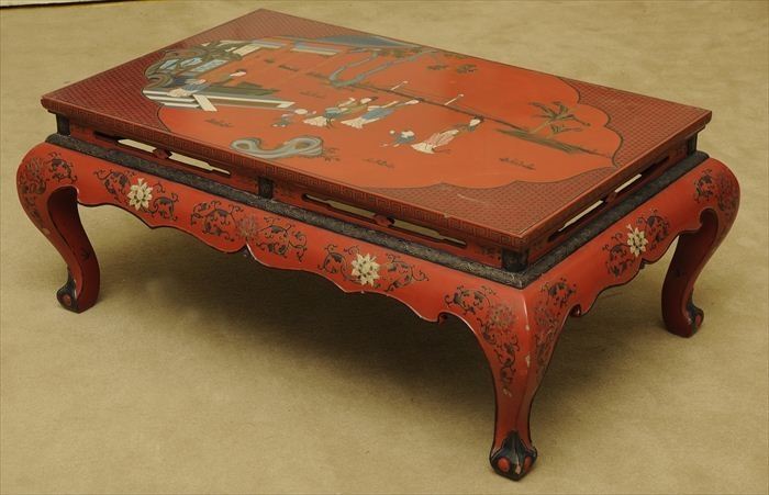 CHINESE RED LACQUER LOW TABLE 17