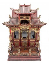 CHINESE RED LACQUER MINIATURE