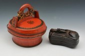 CHINESE RED LACQUERED ARTICLES