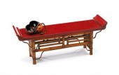Chinese red lacquered recessed