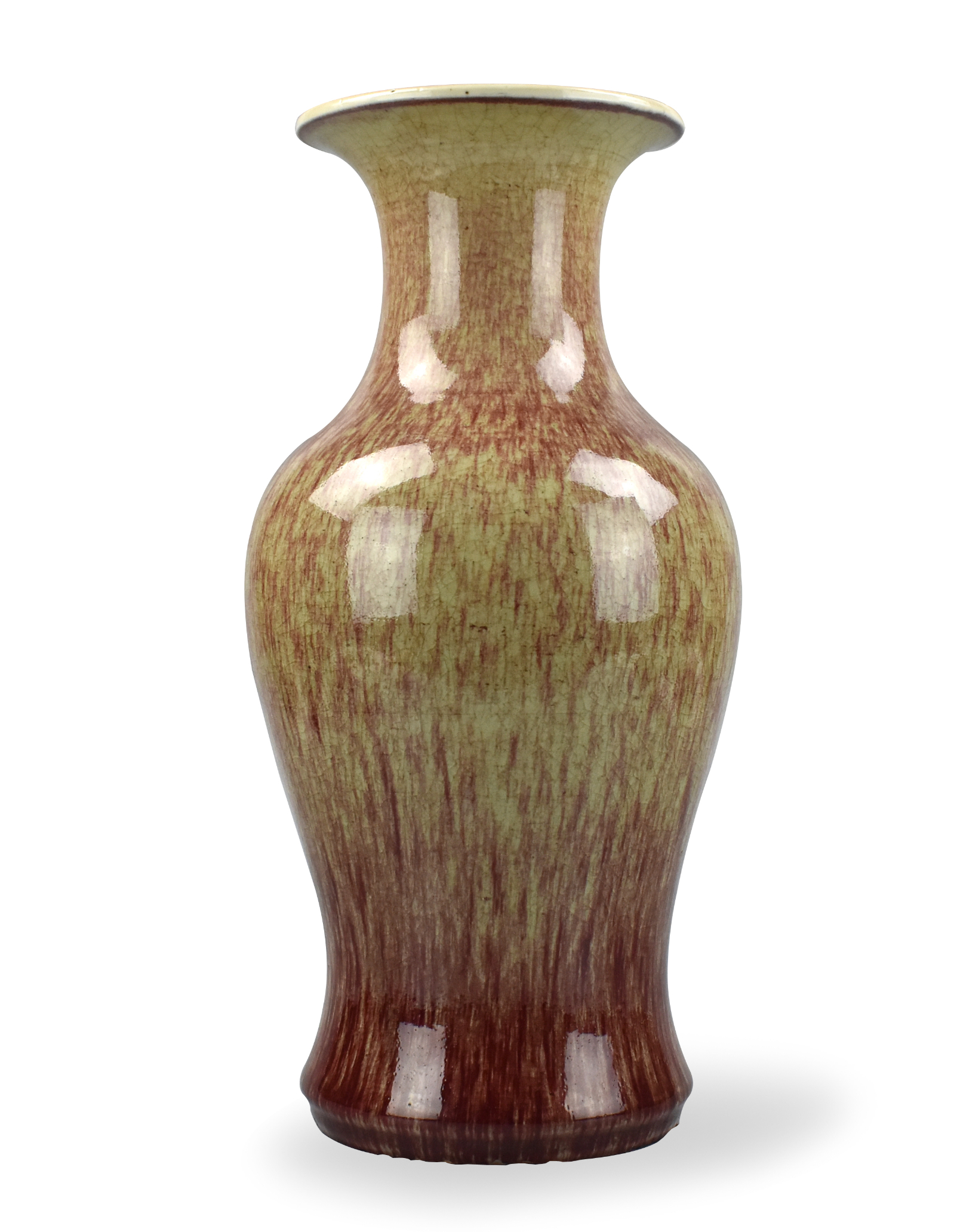CHINESE RED LANGYAO GLAZE GUANYIN