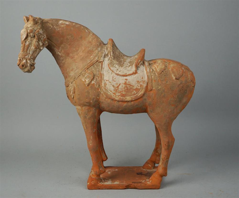 CHINESE RED POTTERY MODEL OF A