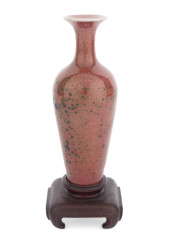 CHINESE RED SANG DE BOEUF VASE