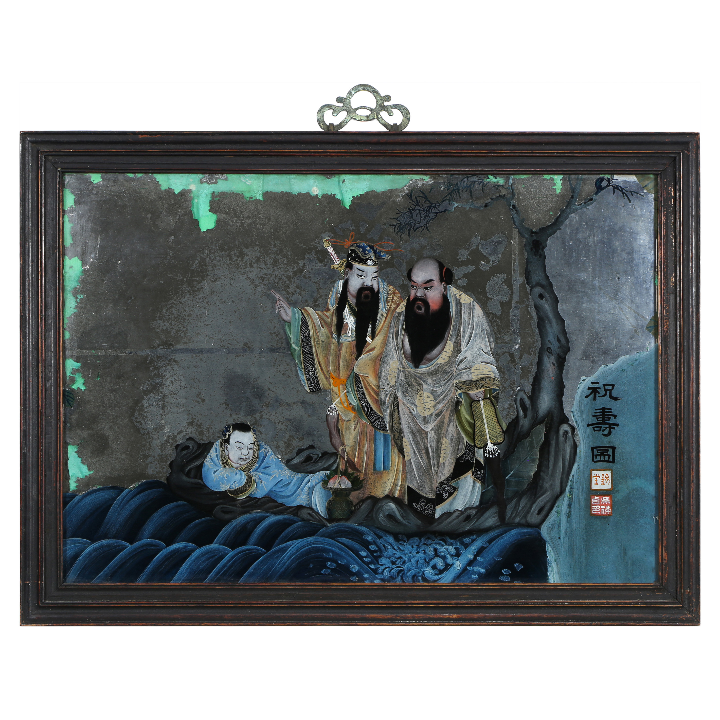 CHINESE REVERSE GLASS PAINTING