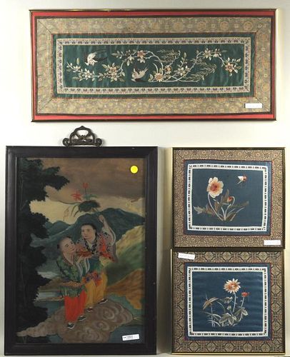 CHINESE REVERSE GLASS PAINTING,