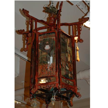 Chinese Reverse Painted Hanging