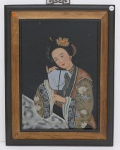 Chinese Reverse Painted Portai