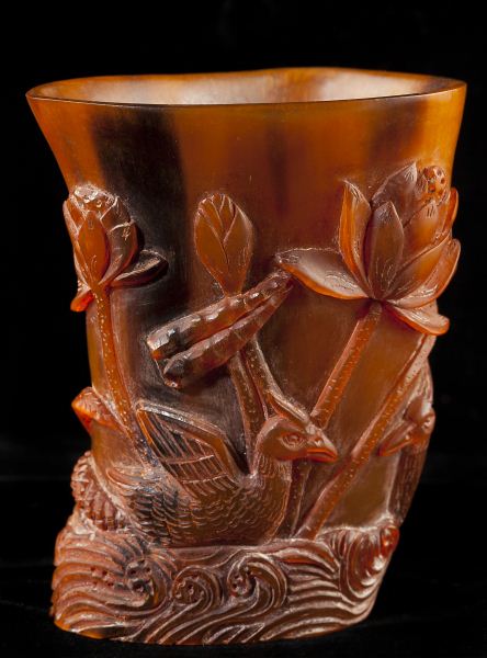 Chinese Rhinoceros Horn Libation