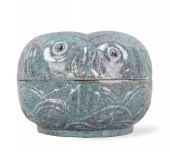 CHINESE ROBIN EGG GLAZE COVERE