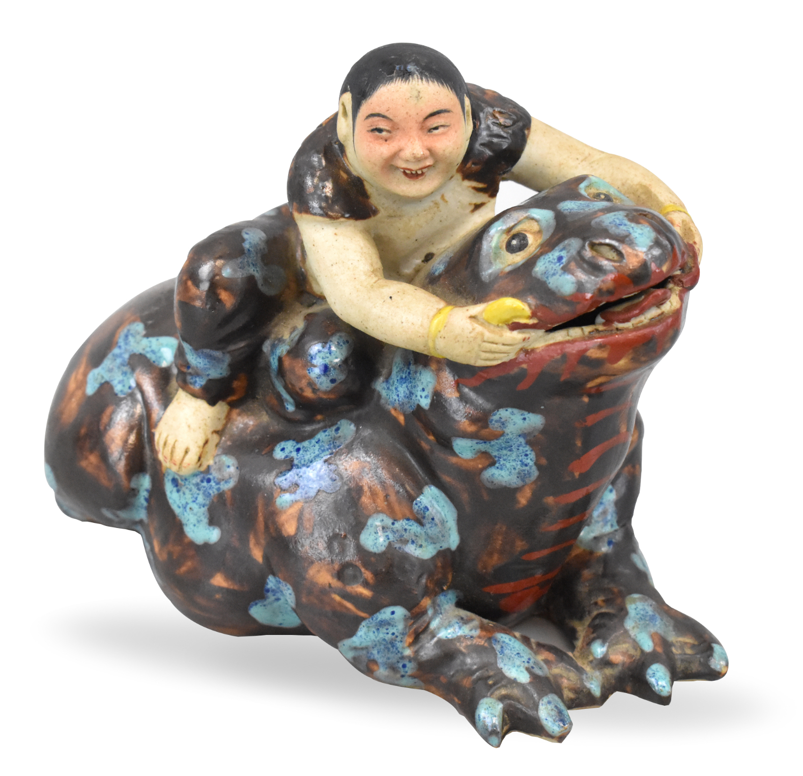 CHINESE ROBIN EGG LIU HAI &TOAD