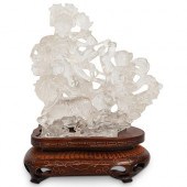 CHINESE ROCK CRYSTAL CARVED GU