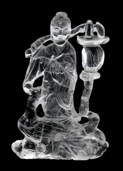 Chinese rock crystal carving of