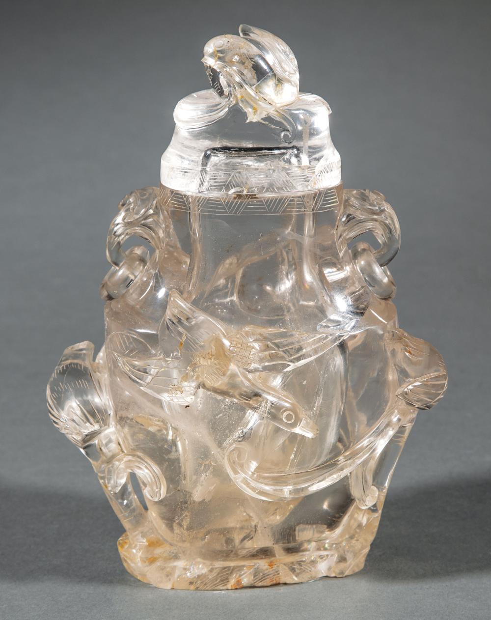 CHINESE ROCK CRYSTAL COVERED