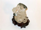 Chinese rock crystal figure of